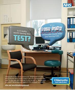 Chlamydia - male clinic (A4 poster)