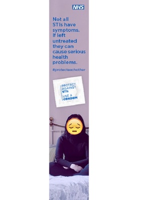 Not all STIs have symptoms (skyscraper banner)