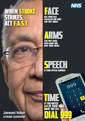 When stroke strikes act F.A.S.T - Jaswant (A4 poster)