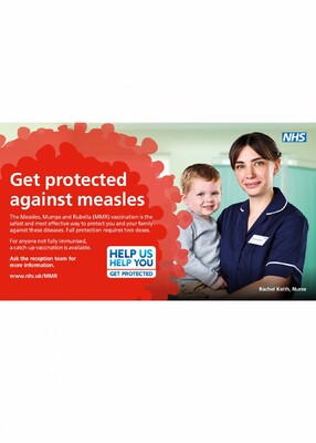 Get protected against measles - Rachel (digital screen)