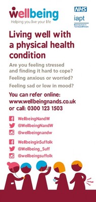 Wellbeing - living well with a physical health condition (leaflet)