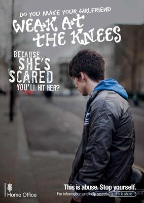 Do you make your girlfriend weak at the knees? (postcard)