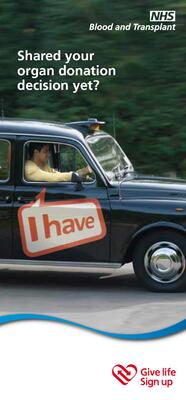 Shared your organ donation decision yet? (taxi)