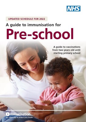 A guide to immunisation for pre-school (a guide to vaccinations from two years old until starting primary school)