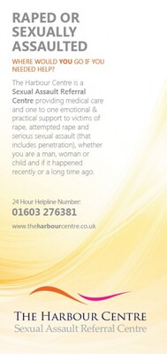 Raped or sexually assaulted - where would you go if you needed help? (leaflet)