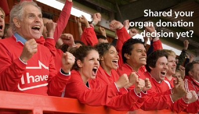 Shared your organ donation decision yet? (football, web banner)