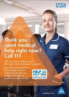 Think you need medical help right now? Call 111