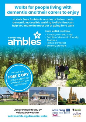 Walks for people with dementia and their carers to enjoy (A4 poster)