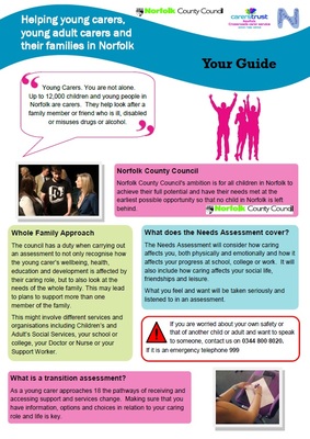 Young carers needs assessments - your guide (A4 poster)