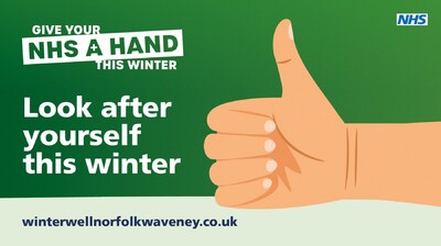 Look after yourself this winter (reception TV screen)