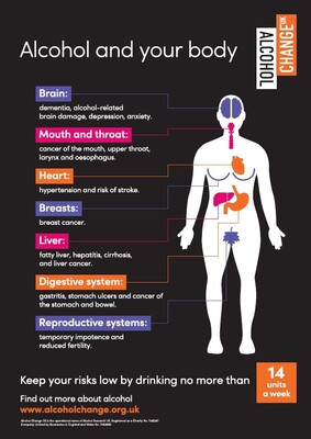 Alcohol and your body (A4 poster)