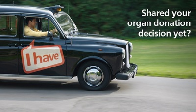 Shared your organ donation decision yet? (taxi, web banner)