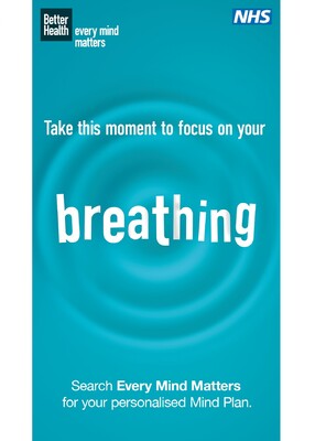 Take this moment to focus on your breathing (9x16 digital screen)