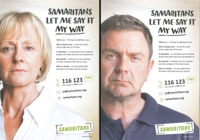 Samaritans let me say it my way (man/woman)