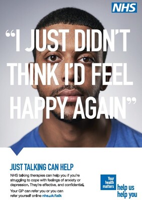 I just didn't think I'd feel happy again (A4 poster)