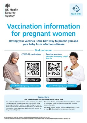 Vaccination information for pregnant women (A3 poster)