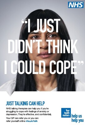 I just didn't think I could cope - young people (A4 poster)