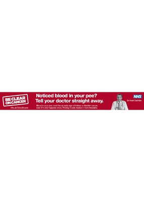 Noticed blood in your pee? Tell your doctor straight away (web banner 1)