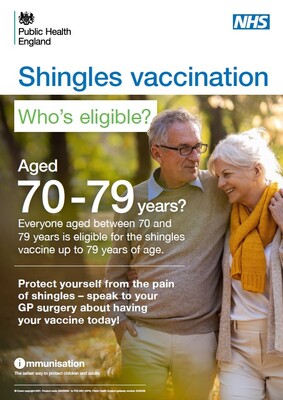 Shingles vaccination - who's eligible? (A4 poster)