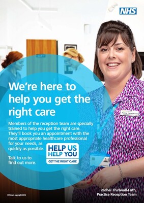 We're here to help you get the right care (A3 poster)