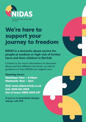 We're here to support your journey to freedom (A4 poster)