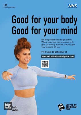 Good for your body, good for your mind - gymnastics (A4 poster)
