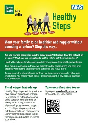 Healthy steps (A5 flyer)