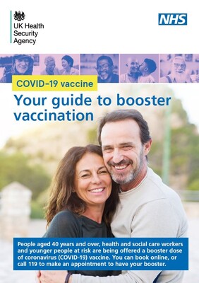 COVID-10 vaccine - your guide to booster vaccination - over 40s (leaflet)
