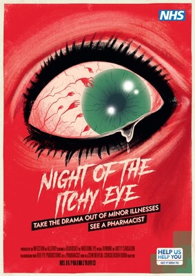 Night of the itchy eye (A4 poster)