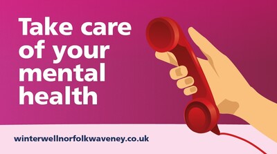 Take care of your mental health - landline (TV reception screen)
