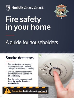 Fire safety in your home - a guide for householders (leaflet)
