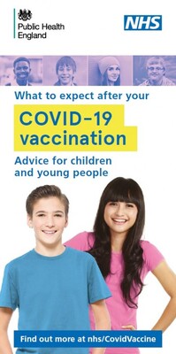 What to expect after your COVID-19 vaccination - advice for children and young people (leaflet)