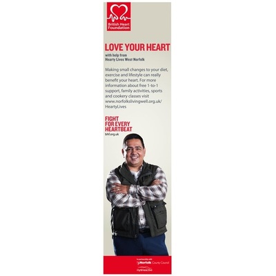 Love your heart (email signature/web banner, worker, vertical)