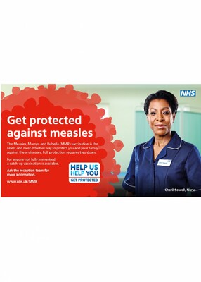 Get protected against measles - Cheril (digital screen)