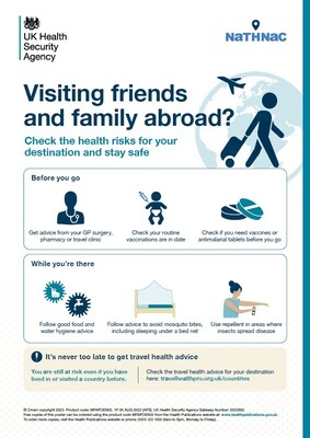 Visiting friends and family abroad? (A3 poster)