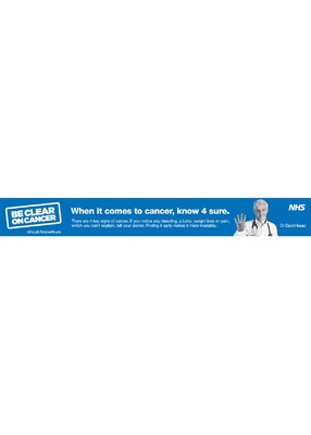 When it comes to cancer, know 4 sure (web banner 2)