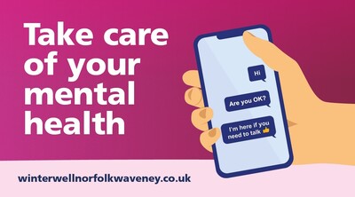 Take care of your mental health - mobile (reception TV screen)