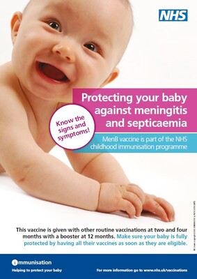 Protecting your baby against meningitis and septicaemia (A3 poster)