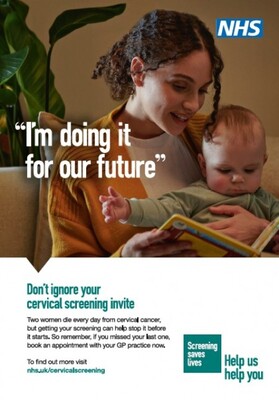 I'm doing it for our future - don't ignore your cervical screening invite (A4 poster)