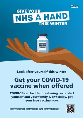 Give your NHS a hand this winter - COVID 1 (A4 poster)