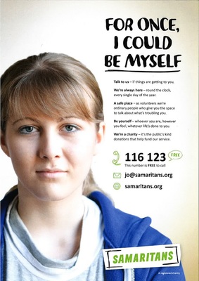 For once, I could be myself (A4 poster)