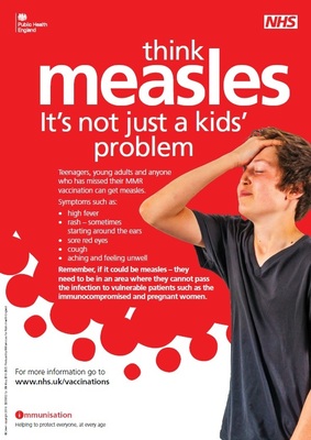 Think measles - it's not just a kid's problem