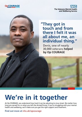 Op courage - we're in it together - man (A4 poster)