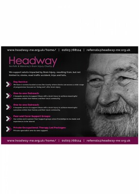 Headway - Norfolk & Waveney's Brain Injury Charity (screen graphic)