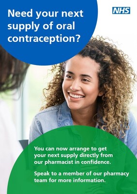 Need your next supply of oral contraception? (A3 poster)