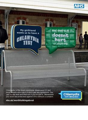 Chlamydia - train station (A4 poster)