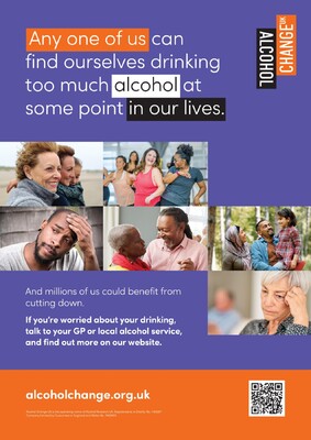 Any one of us can find ourselves drinking too much (A4 poster)