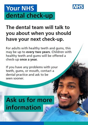 Your NHS dental check-up (A3 poster)