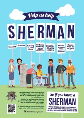 Help us help SHERMAN (A4 poster)