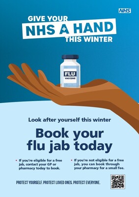 Give your NHS a hand this winter - Flu 1 (A4 poster)